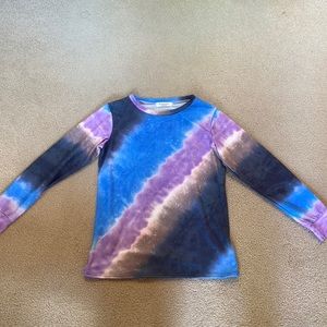 Galaxy print long sleeve tee size S
